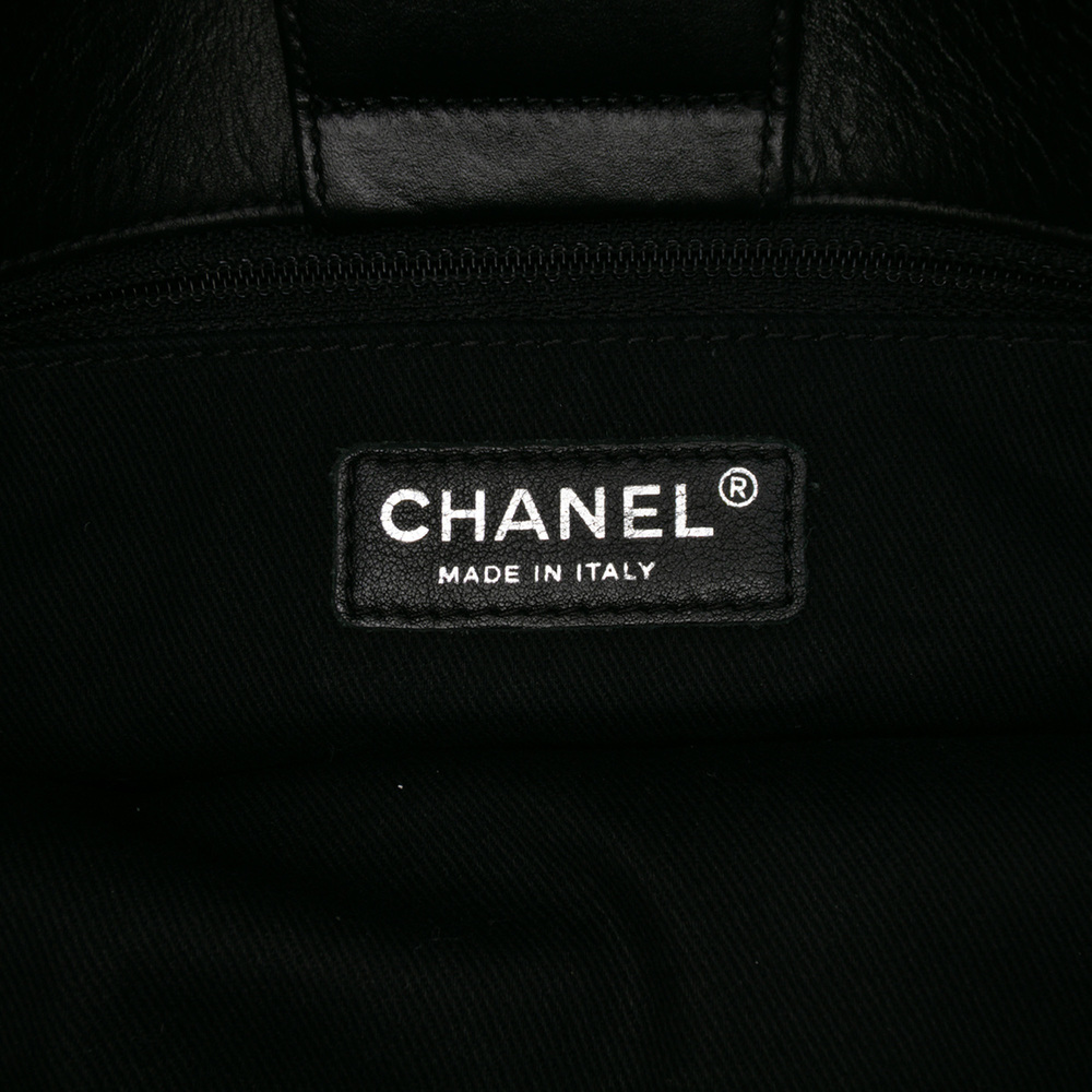 Pre-Loved Chanel Perforated Calfskin Up In The Air East West Tote - Picture 6 of 11